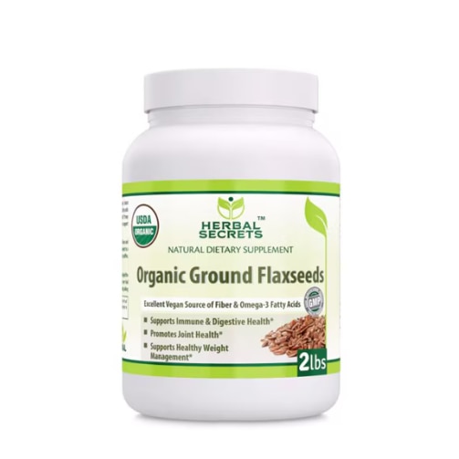 Herbal Secrets Organic Ground Flaxseeds