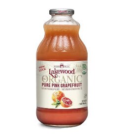 Lakewood Juice Not From Concentrate Organic Non-GMO Pure Pink Grapefruit