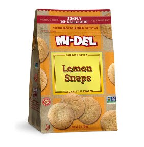 Mi-Del Swedish Style Cookies Lemon Snaps