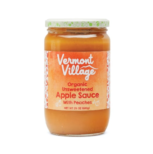 Vermont Village Organic Applesauce with Peaches