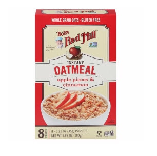 Bob's Red Mill Gluten Free Oatmeal Packets Apple Cinnamon