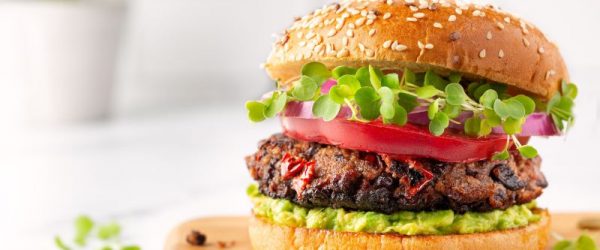 Grilled Mushroom & Bean Burger Recipe