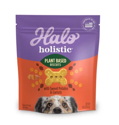 Halo Holistic Plant Based Dog Biscuits Sweet Potatos & Carrots