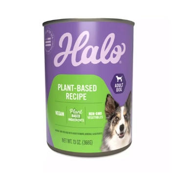 Halo Wet Dog Food Vegan Non-GMO Vegetables Plant-Based Recipe