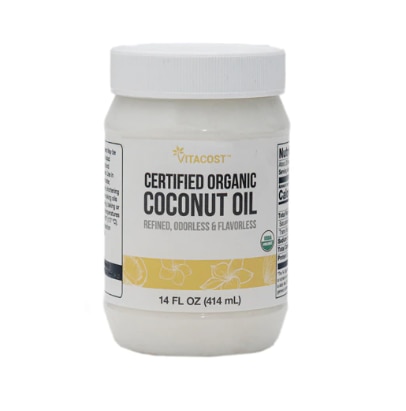 Vitacost Certified Organic Coconut Oil Refined Odorless & Flavorless