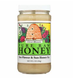Bee Flower & Sun Honey Co Honey Pure Raw Clover Blossom Bee Flower & Sun Honey Co Honey Pure Raw Clover Blossom