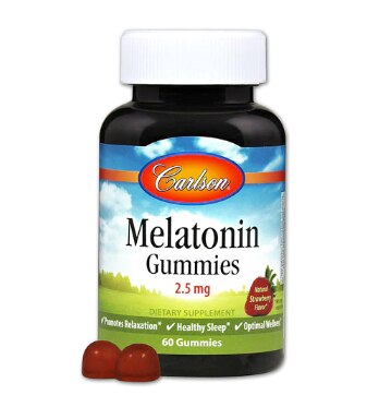 Carlson Melatonin Gummies Natural Strawberry