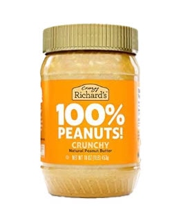 Crazy Richard's Natural Peanut Butter 100% Peanuts Crunchy