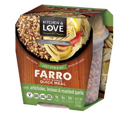 Cucina & Amore Nut Free Farro Quick Meal Artichoke Lemon & Roasted Garlic Cucina & Amore Nut Free Farro Quick Meal Artichoke Lemon & Roasted Garlic
