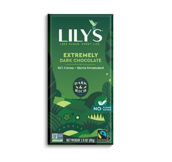 Lily's Sweets 85% Extremely Dark Chocolate Bar