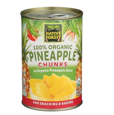 Native Forest 100% Organic Pineapple Chunks