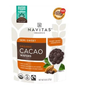 Navitas Organics Cacao Wafers Organic Fair Trade Semi-Sweet Navitas Organics Cacao Wafers Organic Fair Trade Semi-Sweet