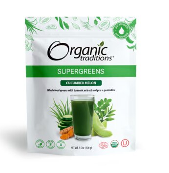 Organic Traditions Supergreens Cucumber Melon
