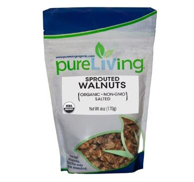 Pure Living Sprouted Walnuts With Salt Pure Living Sprouted Walnuts With Salt