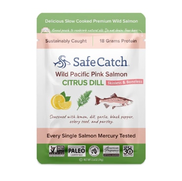 Safe Catch Wild Pink Salmon Citrus Dill