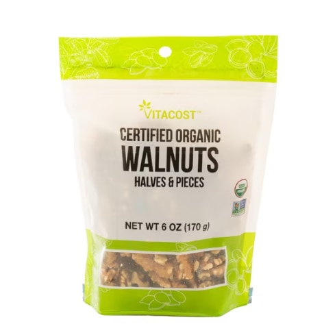 Vitacost Certified Organic Walnuts Halves & Pieces