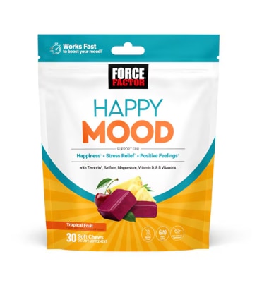 Force Factor Happy Mood Soft Chews Tropical Fruit