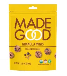MadeGood Organic Gluten Free Granola Minis Chocolate Banana