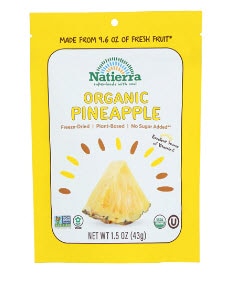 Natierra Organic Freeze Dried Pineapple Natierra Organic Freeze Dried Pineapple