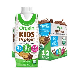 Orgain Organic Kids Nutritional Shake 22 Vitamins & Minerals Chocolate