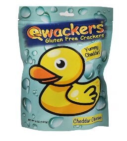 Qwackers Gluten Free Crackers Cheddar Cheese