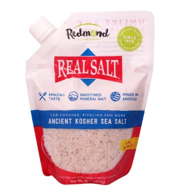 Redmond Real Salt Ancient Kosher Sea Salt -- 16 oz