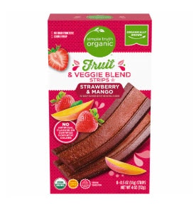 Simple Truth Organic Fruit & Veggie Blend Strips Strawberry & Mango