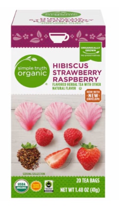 Simple Truth Organic Hibiscus Strawberry & Raspberry Flavored Herbal Tea