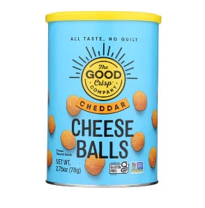 The Good Crisp Company Gluten Free Cheese Balls Cheddar