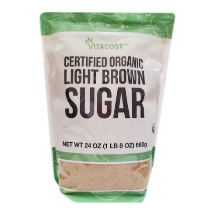 Vitacost Certified Organic Light Brown Sugar