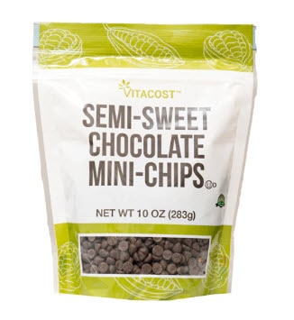 Vitacost Semi-Sweet Chocolate Mini-Chips - Gluten Free and Non-GMO -- 10 oz (283g)