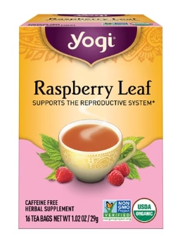 Yogi Non-GMO Caffeine Free Organic Herbal Tea Raspberry Leaf