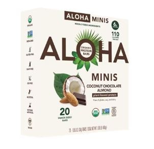 Aloha Protein Mini Bars Coconut Chocolate Almond Aloha Protein Mini Bars Coconut Chocolate Almond