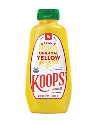 Koops Mustard Original Yellow Mustard -- 12 oz