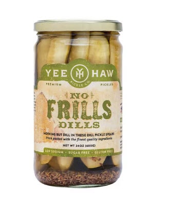YeeHaw Pickle Co. No Frills Dills Premium Pickles -- 24 oz