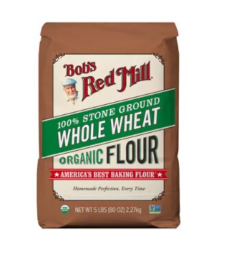 Bob's Red Mill Organic Whole Wheat Flour -- 5 lbs
