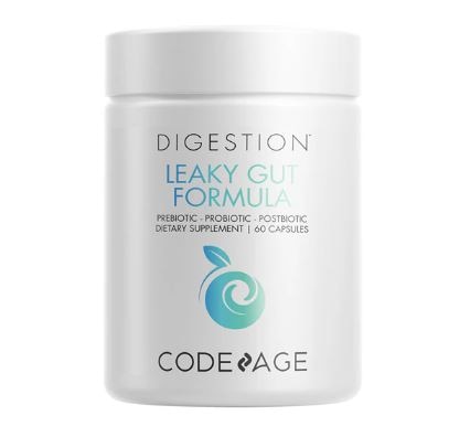 Codeage Leaky Gut Supplement - L-Glutamine Probiotics Vitamin D & Zinc