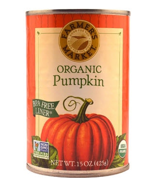 Farmer's Market Organic Pumpkin Puree -- 15 oz