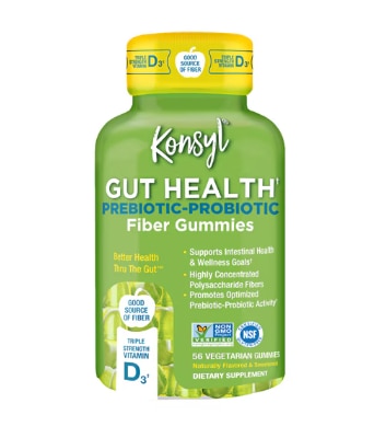 Konsyl Gut Health Prebiotic-Probiotic Fiber Gummies