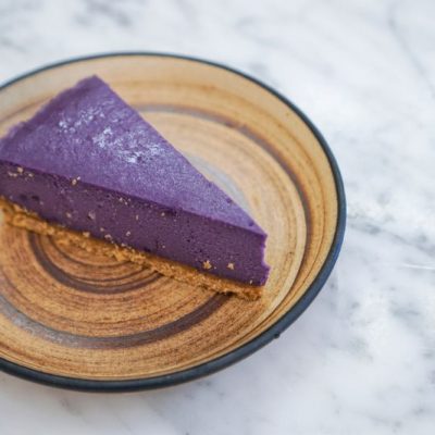 Purple Sweet Potato Cheesecake (Vegan)