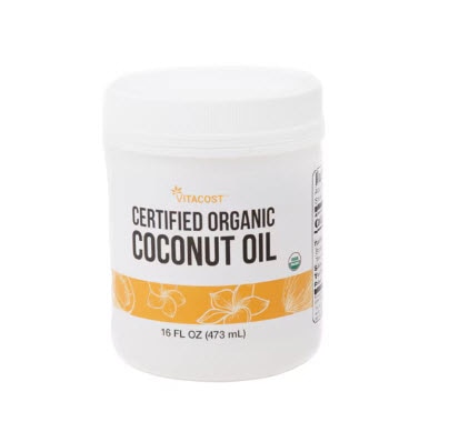 Vitacost Certified Organic Coconut Oil -- 16 fl oz (473)1