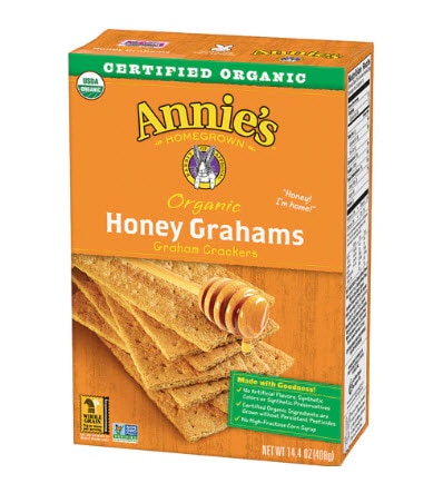 Annie's Homegrown Organic Honey Grahams Graham Crackers -- 14.4 oz