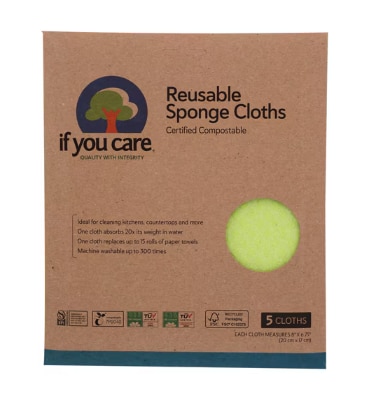 If You Care Sponge Cloths Reusable 100% Natural