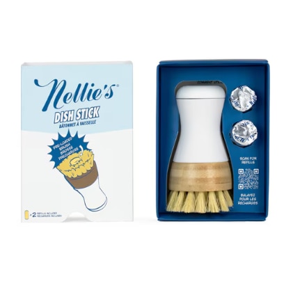 Nellie's Dish Soap Stick Brush + Dish Soap Sticks Starter Pack