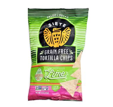 Siete Grain Free Tortilla Chips Lime