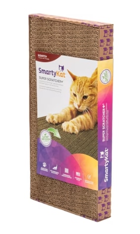 SmartyKat Super Scratcher Corrugated Cat Double Scratcher Catnip Infused SmartyKat Super Scratcher Corrugated Cat Double Scratcher Catnip Infused