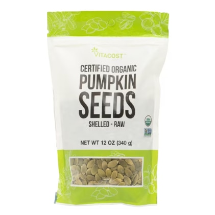 Vitacost Certified Organic Raw Pumpkin Seeds