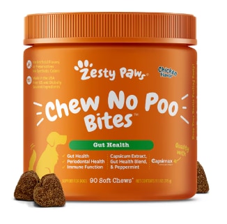 Zesty Paws Chew No Poo Bites Coprophagia Stool Eating Supplement for Dogs