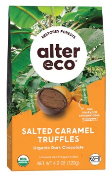 Alter Eco Dark Chocolate Truffles Salted Caramel