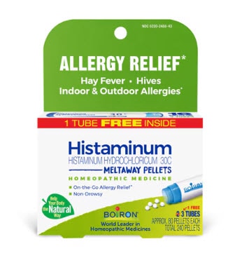 Boiron Histaminum 30C Bonus Pack - Allergy Relief - Hay Fever-Hives -- 240 Pellets